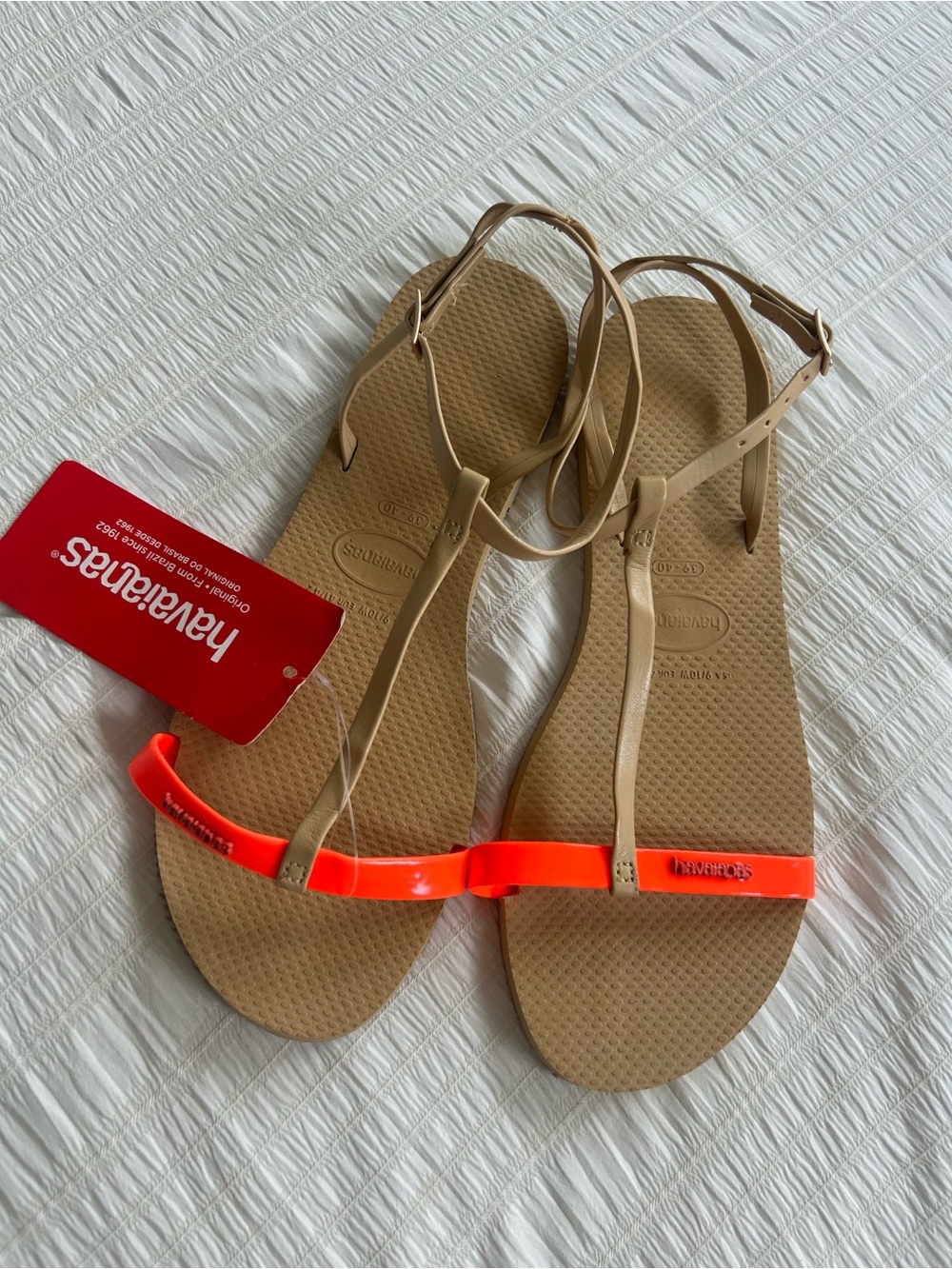 NWT Havaianas You Belize Sandals Brown US 8/9 NWT